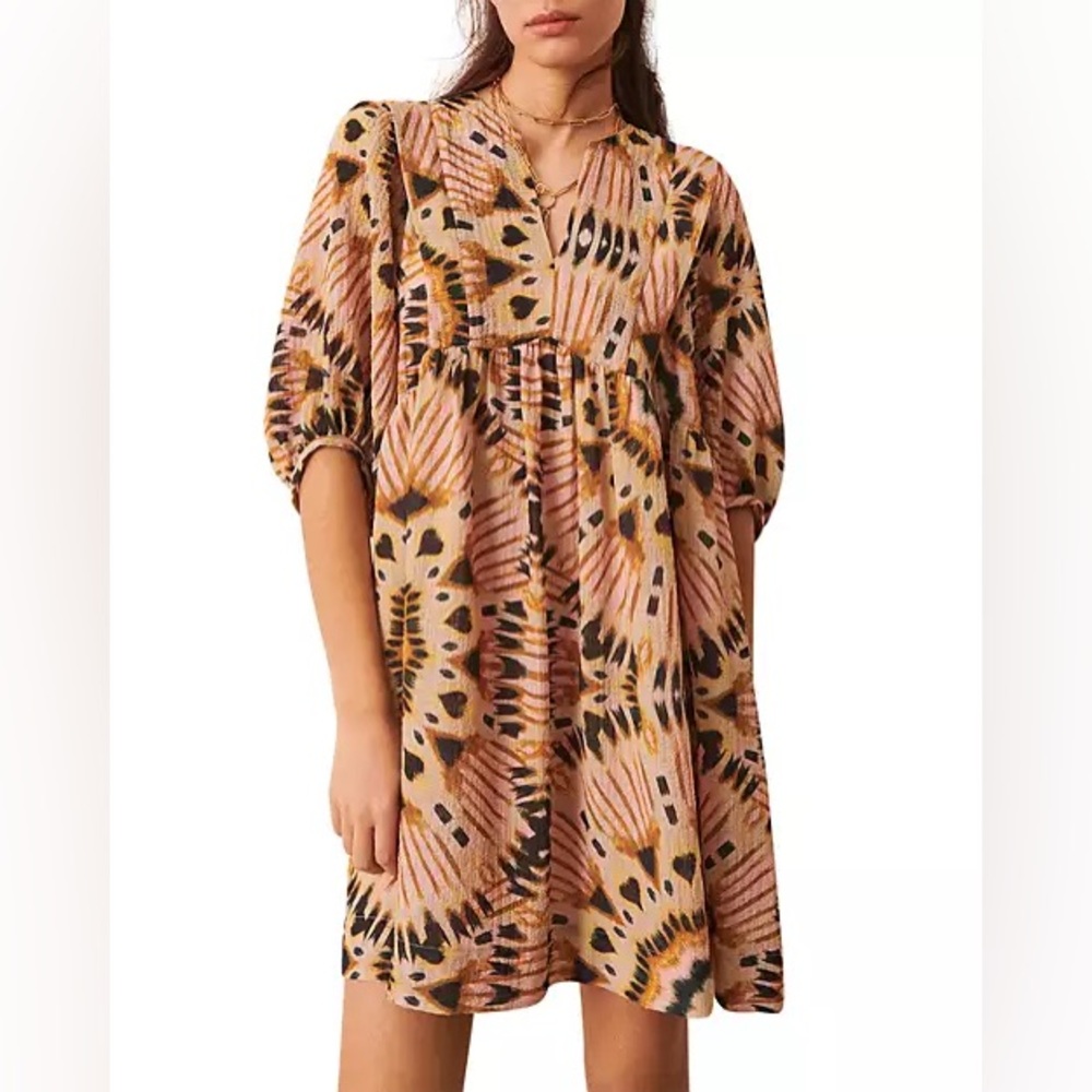Ba&sh Cleo Graphic Print Dress NWOT